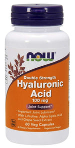 NOW FOODS hialurono rūgštis 100 mg 60 kapsulių
