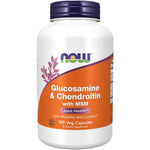 NOW FOODS gliukozaminas ir chondroitinas su MSM 180 kapsulių
