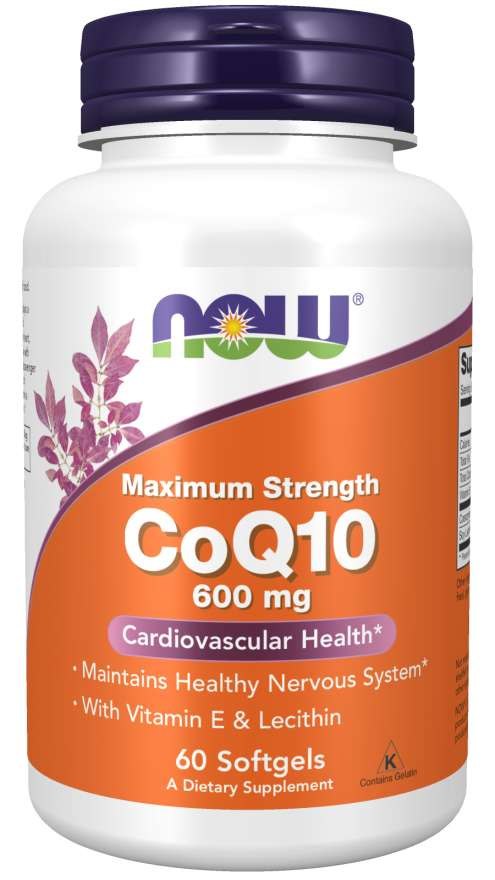 NOW FOODS kofermentas Q10 600 mg 60 kapsulių