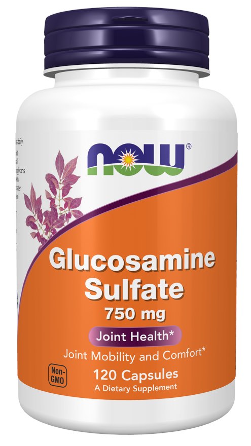 NOW FOODS gliukozamino sulfatas 750 mg 120 kapsulių