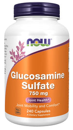 NOW FOODS gliukozamino sulfatas 750 mg 240 kapsulių