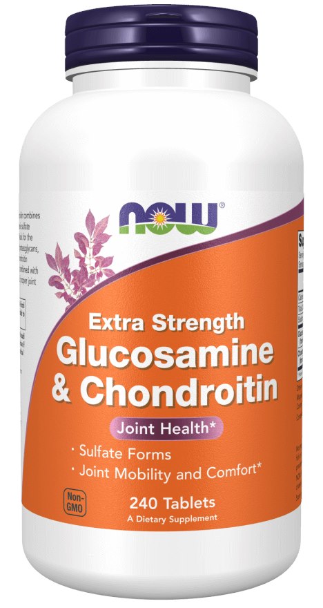 NOW FOODS ypač stiprus gliukozaminas ir chondroitinas 240 tablečių