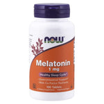 NOW FOODS Melatoninas 1 mg + Niacinas + Magnis + Vitaminas B6 100 tablečių