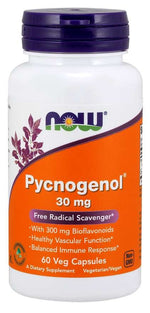 Now Foods Pycnogenol 30 mg 60 kapsulių