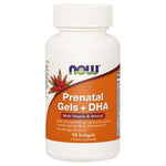 Now Foods Prenataliniai geliai + DHA - Prenataliniai vitaminai ir mineralai + DHA 90 kapsulių