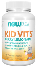 Now Foods Vitaminai ir mineralai vaikams Kid Vits - uogų limonadas 120 tablečių