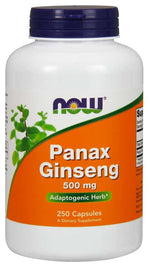 Now Foods Panax ženšenis 500 mg 250 kapsulių