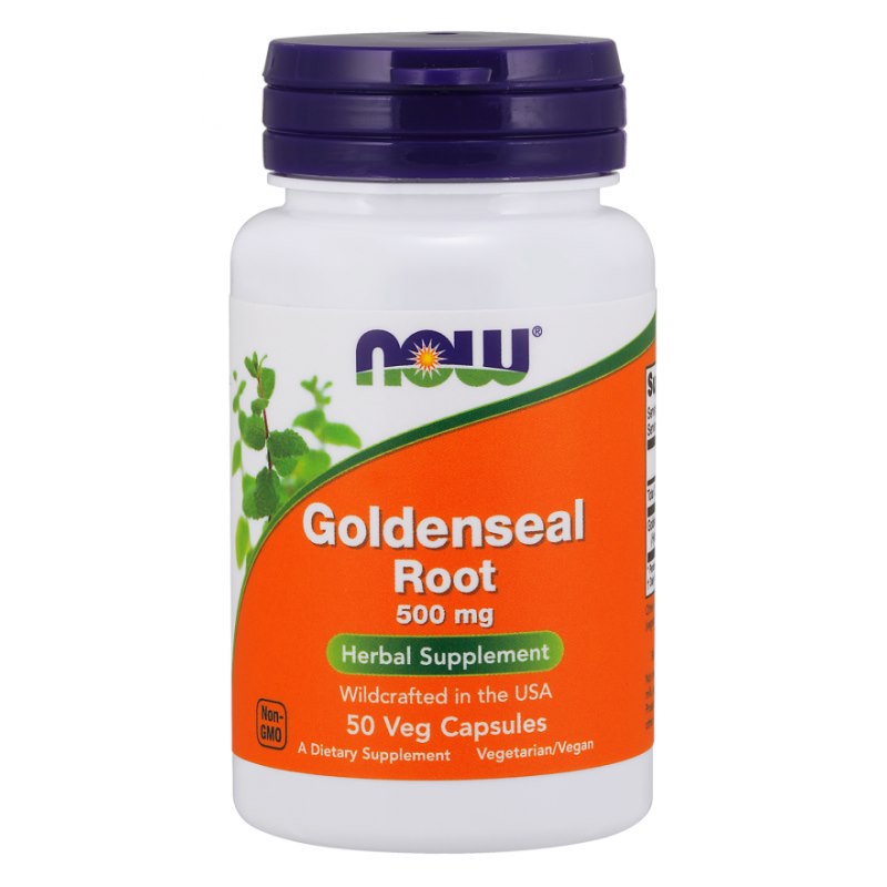 NOW FOODS Auksažolės šaknis 500 mg 50 kapsulių