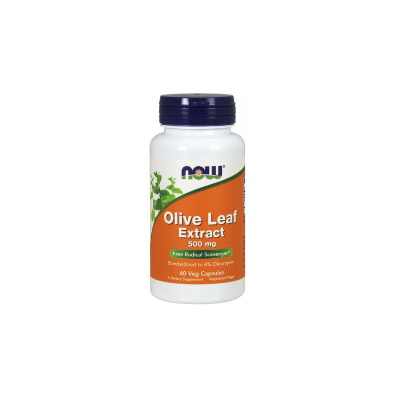 Now Foods alyvuogių lapų ekstraktas – standartizuotas alyvuogių lapas 500 mg 60 kaps.