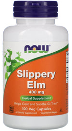 Now Foods Slippery Elm 400 mg 100 kapsulių