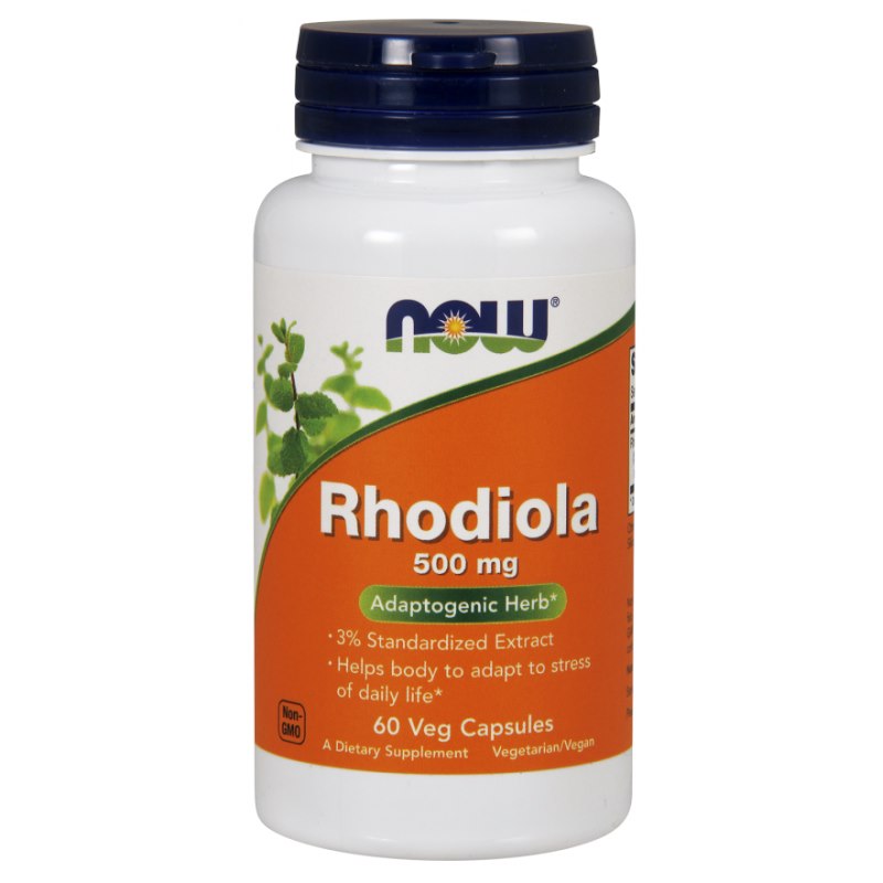 Now Foods Rhodiola Rosea 500 mg 60 kapsulių