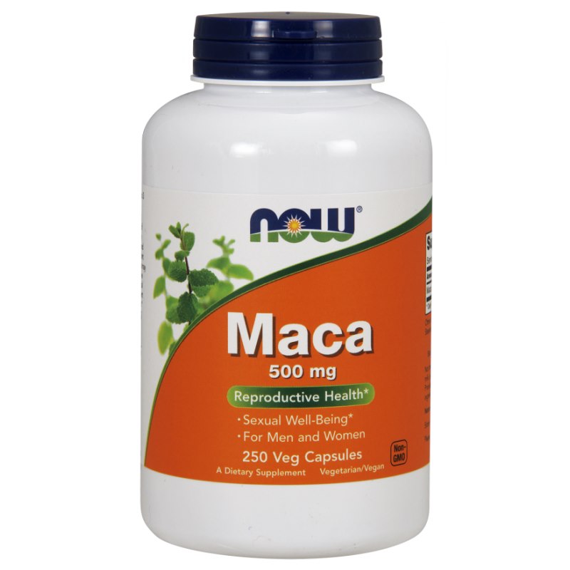 NOW FOODS Maca šaknis 500 mg 250 kapsulių