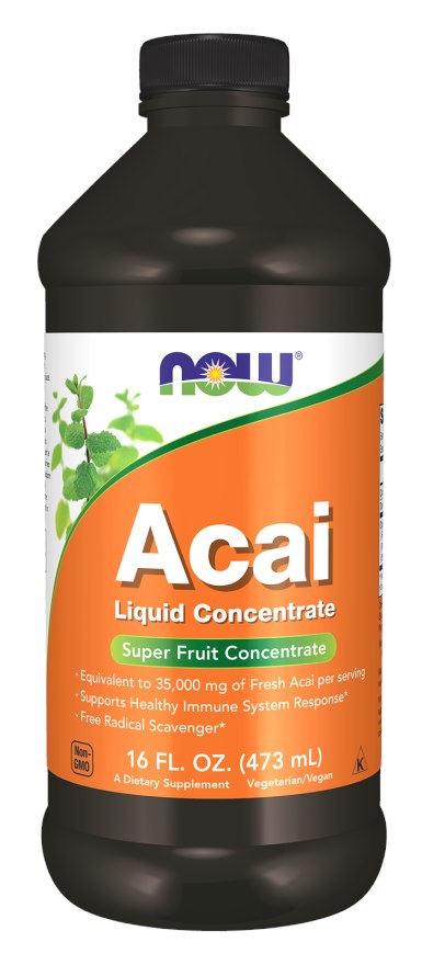 Now Foods Acai skysto koncentrato – Acai skysto koncentrato 473 ml