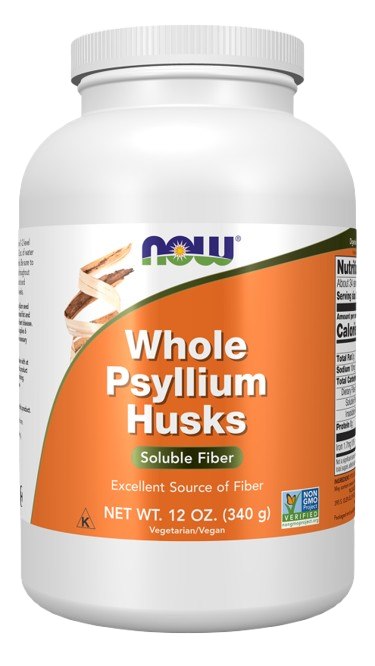Now Foods Psyllium Husks Whole - Psyllium lukštai 340 g