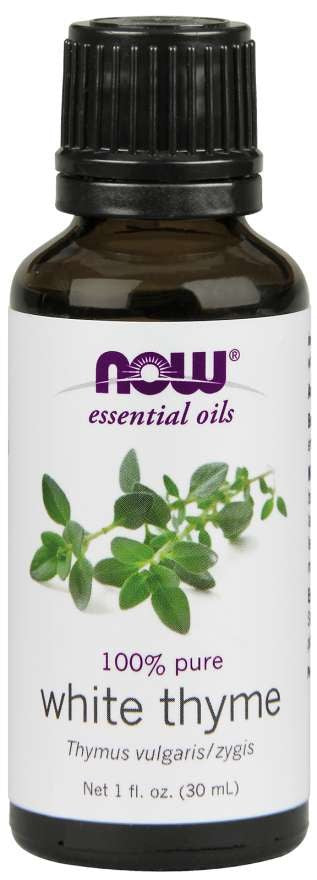 NOW FOODS 100 % baltųjų čiobrelių aliejus – čiobreliai 30 ml