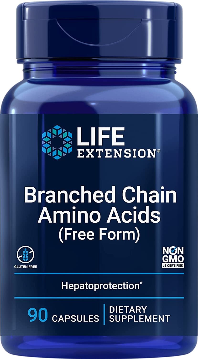 Life Extension Šakotos grandinės aminorūgštys BCAA 90 kapsulių