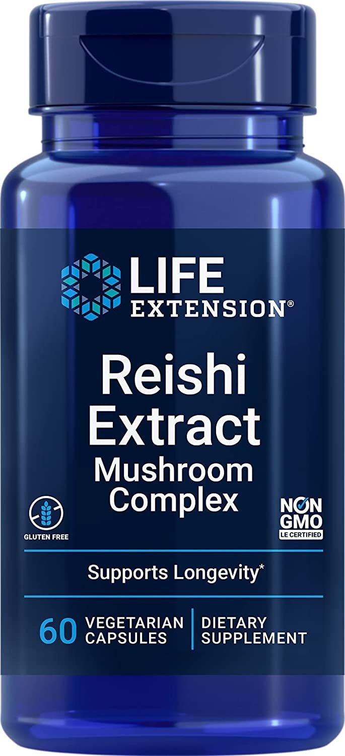 Life Extension Reiši ekstrakto grybų kompleksas 60 kapsulių