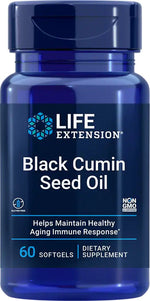 Life Extension Juodųjų kmynų aliejus 60 kapsulių