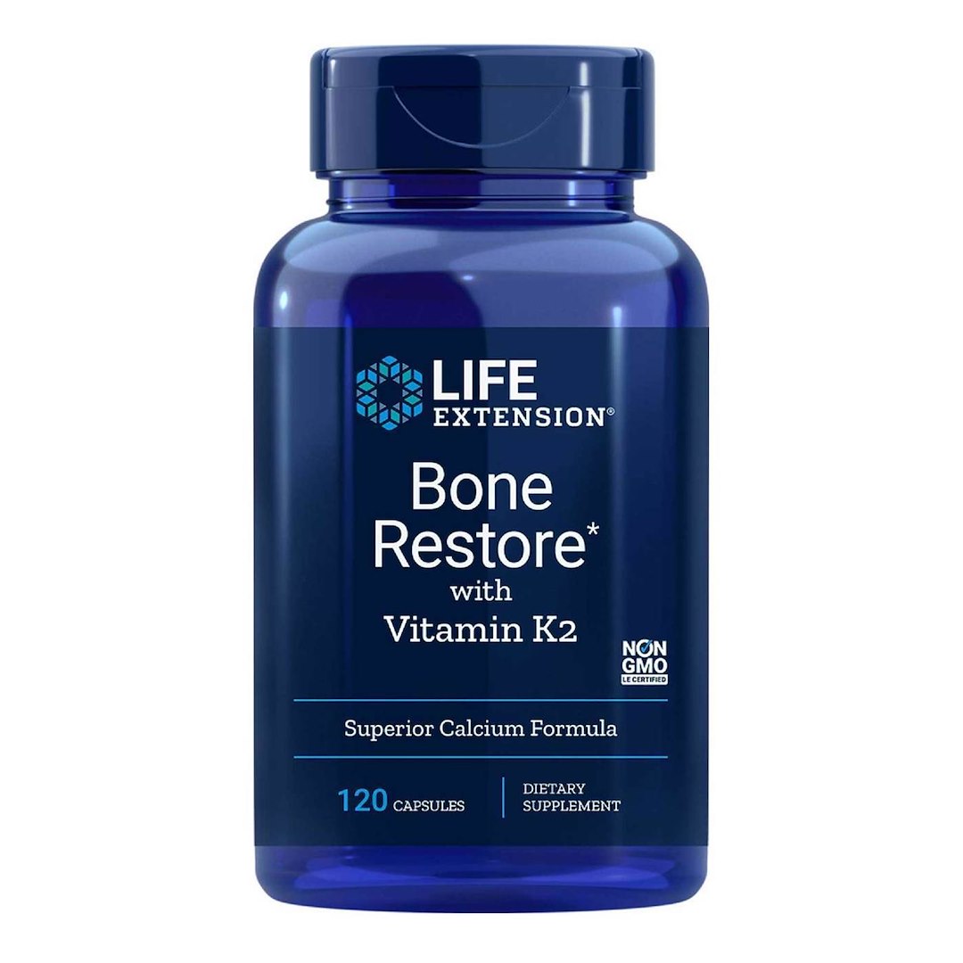 Life Extension Kaulų atstatymas su vitaminu K2 120 kapsulių