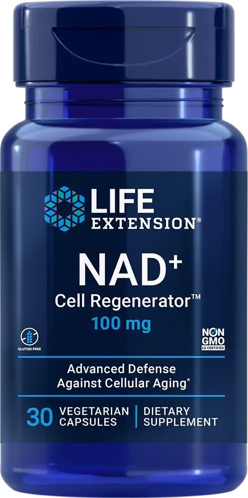 Life Extension NAD+ ląstelių regeneratorius 100 mg 30 kapsulių
