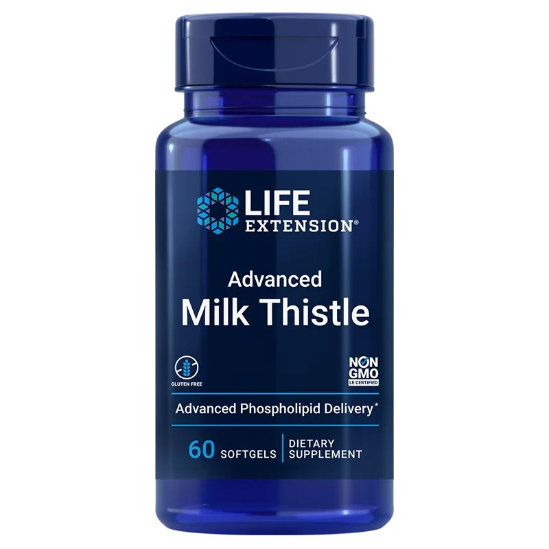 Life Extension Advanced Milk Thistle - Milk Thistle 60 kapsulių