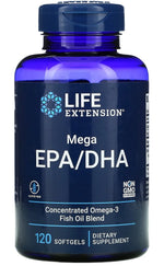 Life Extension Mega EPA/DHA 120 kapsulių
