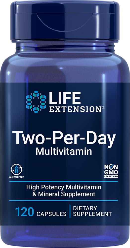Life Extension Dvi kapsulės per dieną 120 kapsulių