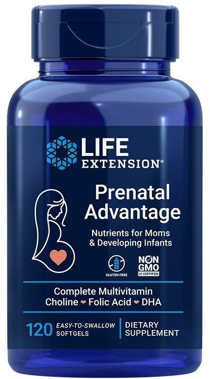 Life Extension Prenatalinis pranašumas 120 kapsulių