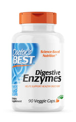 DOCTOR'S BEST virškinimo fermentai 90 kapsulių