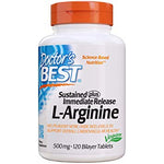 DOCTOR'S BEST ilgalaikio ir greito atpalaidavimo L-argininas 500 mg 120 tablečių