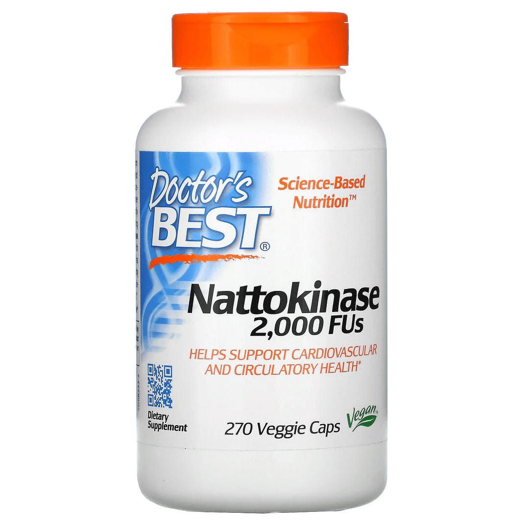 DOCTOR'S BEST nattokinazė 2000 FU 270 kapsulių