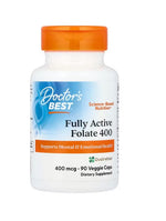 DOCTOR'S BEST Folian Quatrefolic 400 mcg 90 kapsulių