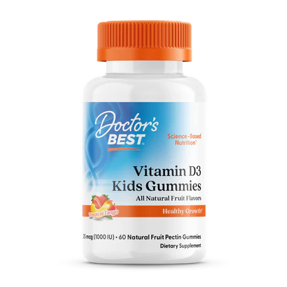 DOCTOR'S BEST vitamino D3 vaikiški guminukai - Vitaminas D3 - Vaikiški guminukai 60 guminukų