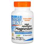 DOCTOR'S BEST didelės absorbcijos magnis - magnis 120 kapsulių