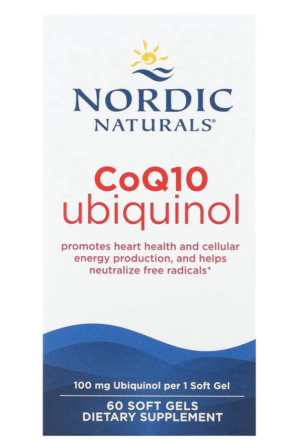 NORDIC NATURALS kofermentas CoQ10 ubichinolis 60 kapsulių
