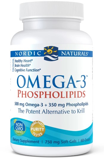 NORDIC NATURALS Omega-3 fosfolipidai 60 kapsulių