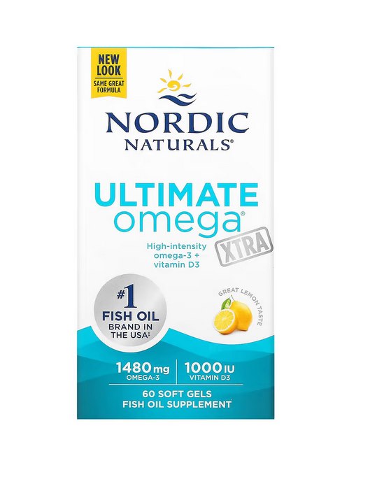 NORDIC NATURALS Ultimate Omega Xtra 60 kapsulių