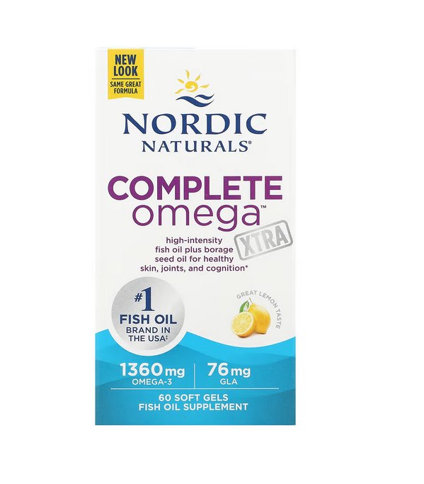 NORDIC NATURALS Complete Omega Xtra 60 kapsulių