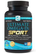 NORDIC NATURALS Ultimate Omega-D3 Sport 60 kapsulių
