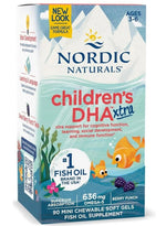 NORDIC NATURALS vaikams skirtas DHA Xtra 636 mg 90 kapsulių