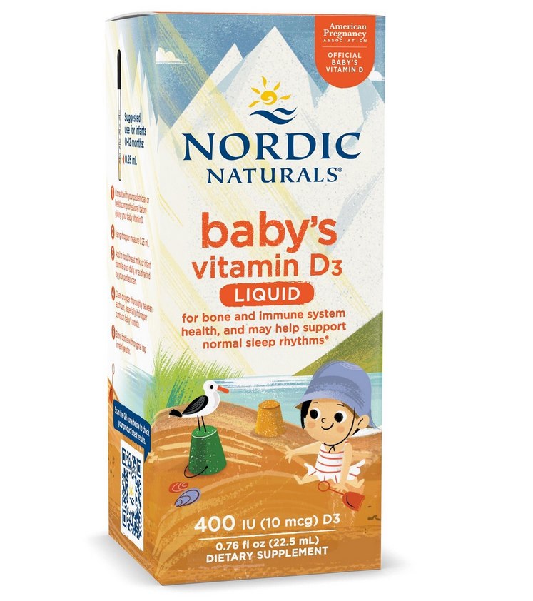 NORDIC NATURALS kūdikių vitaminas D3 400 TV 22,5 ml