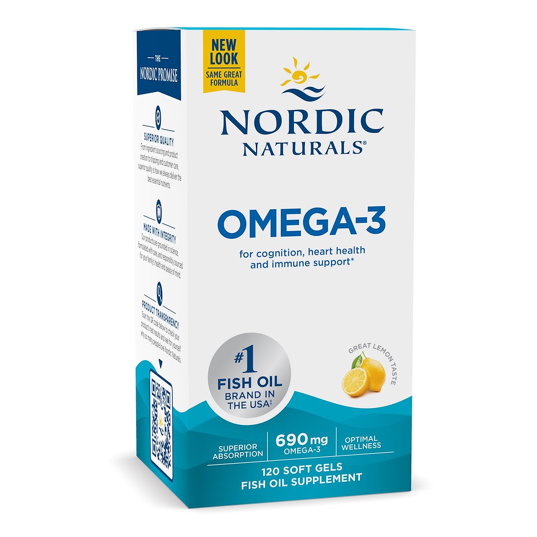 NORDIC NATURALS Omega-3, citrinų skonio 120 kapsulių