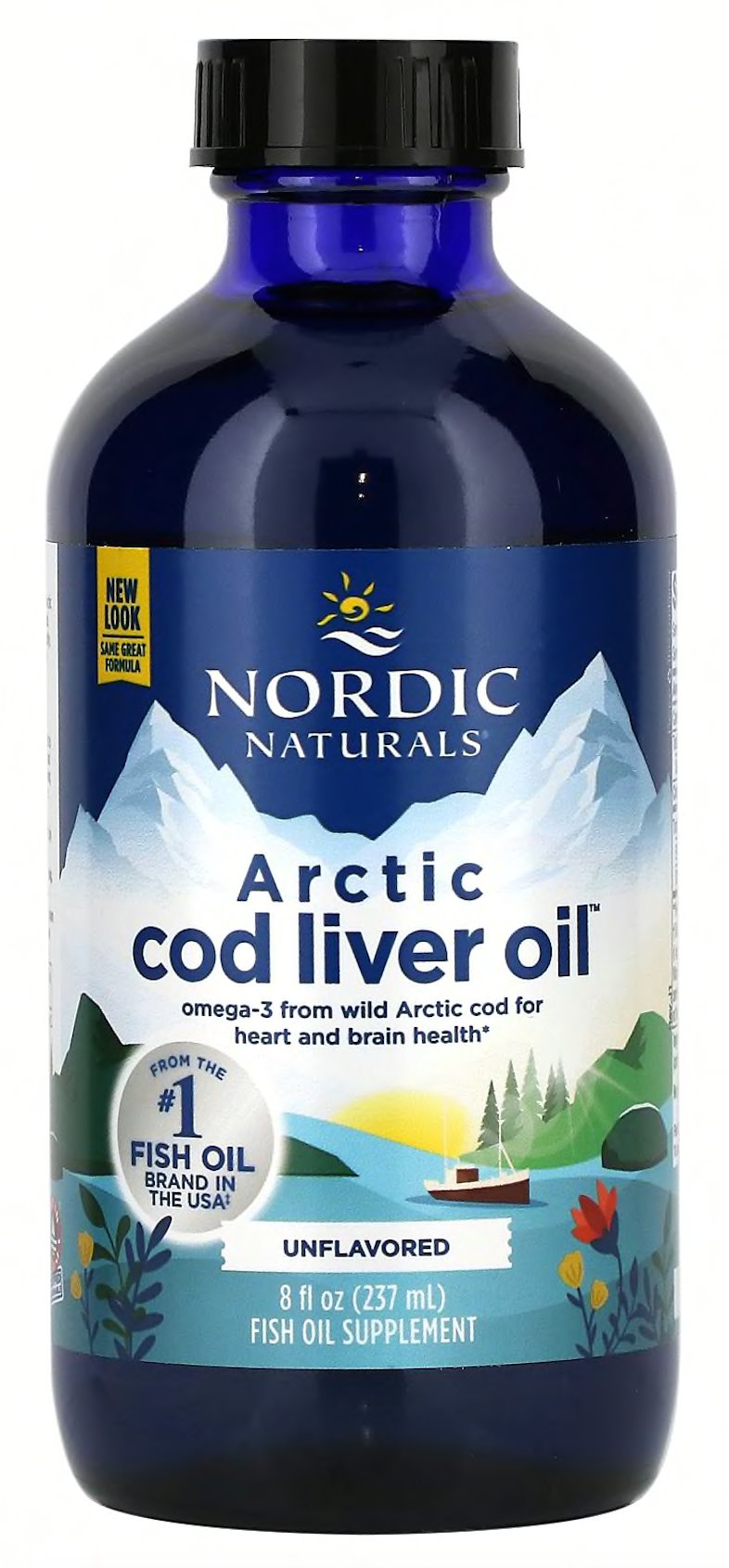 NORDIC NATURALS arktinių menkių kepenų aliejus 237 ml