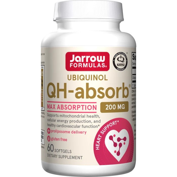 JARROW FORMULOS Ubichinolis QH-absorb 200 mg 60 kapsulių