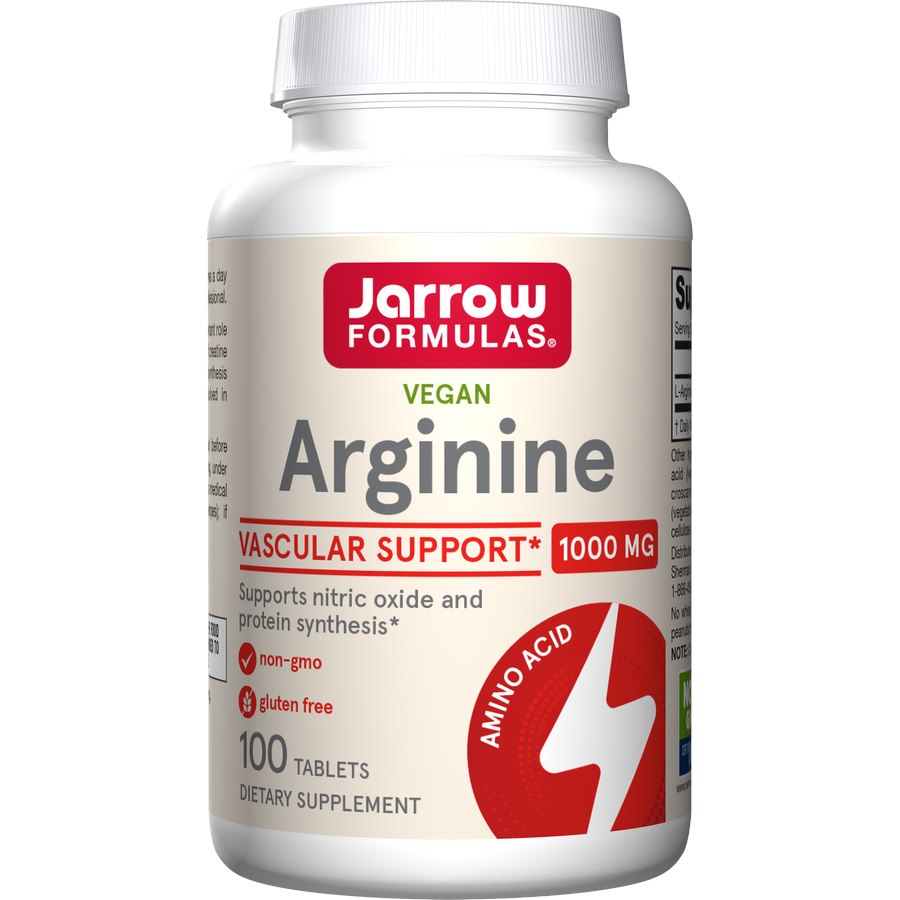 JARROW FORMULAS Argininas - L-argininas 1000 mg 100 tablečių