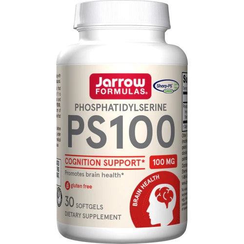 JARROW FORMULAS PS100 - fosfatidilserinas 100 mg be sojos 30 kapsulių