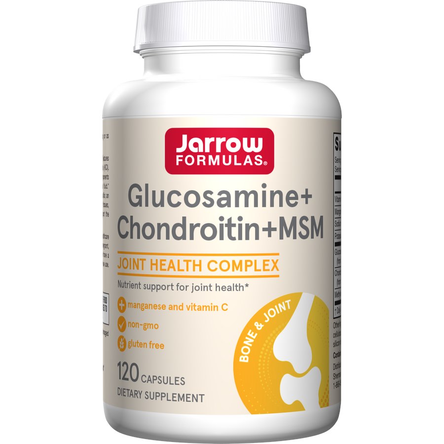 JARROW FORMULAS Gliukozaminas, chondroitinas ir MSM 120 kapsulių