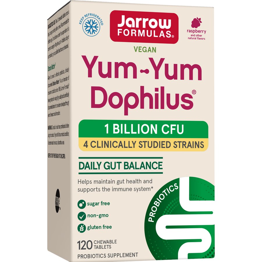 JARROW FORMULAS probiotikas Yum-Yum Dophilus 120 tablečių