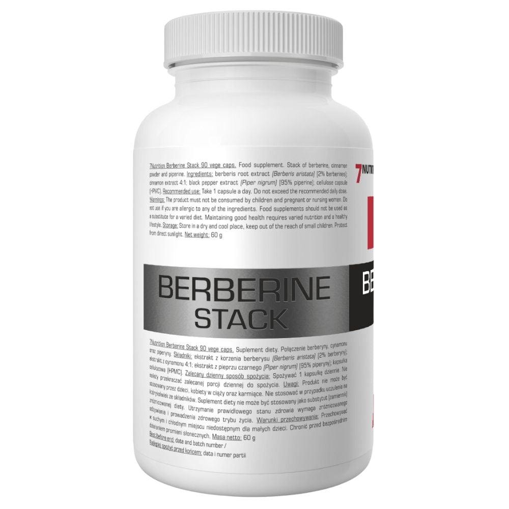 7Nutrition Berberine Stack, Berberine - 90 kapsulių