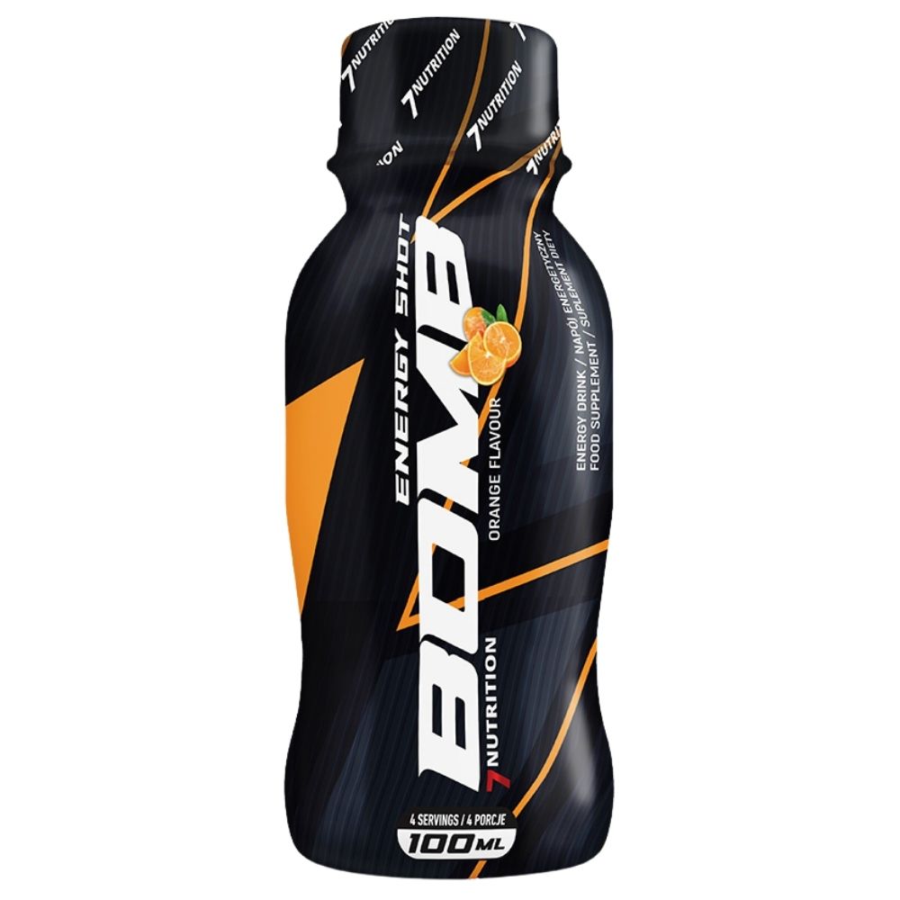 7Nutrition BOMB, Energetinis gėrimas, apelsinų spalvos - 100 ml